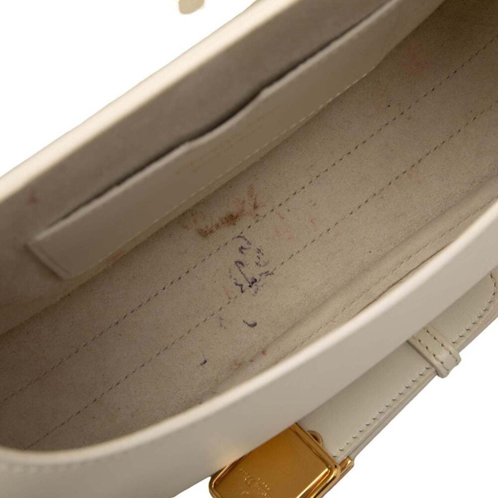 CHRISTIAN DIOR White Leather Shoulder Bag - Picture 6 of 9